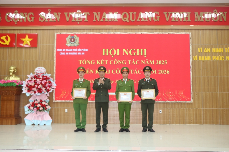 Công an phường Hải An: Giữ vững ổn định địa bàn, quyết tâm hoàn thành nhiệm vụ năm 2026